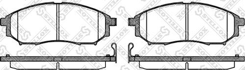 Stellox 863 014-SX - Kit de plaquettes de frein, frein à disque cwaw.fr