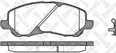 BENDIX 572280 - Kit de plaquettes de frein, frein à disque cwaw.fr