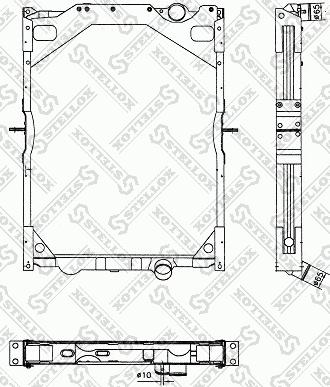 Stellox 81-03311-SX - Radiateur, refroidissement du moteur cwaw.fr