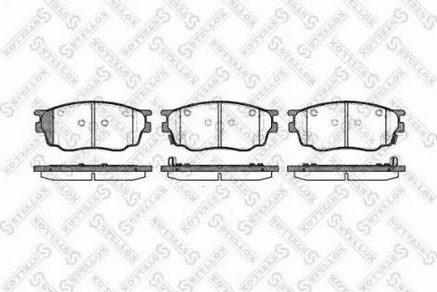 Stellox 811 022-SX - Kit de plaquettes de frein, frein à disque cwaw.fr