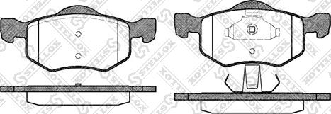 Stellox 813 000-SX - Kit de plaquettes de frein, frein à disque cwaw.fr