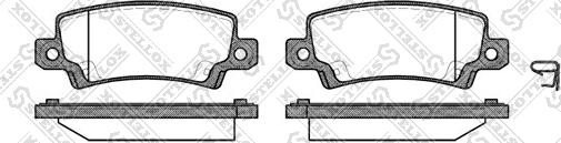 Stellox 885 002B-SX - Kit de plaquettes de frein, frein à disque cwaw.fr