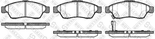 Stellox 886 001B-SX - Kit de plaquettes de frein, frein à disque cwaw.fr