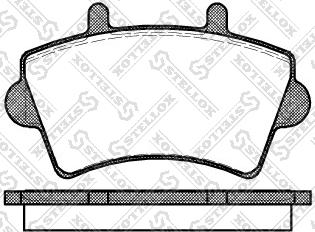 Stellox 830 000-SX - Kit de plaquettes de frein, frein à disque cwaw.fr