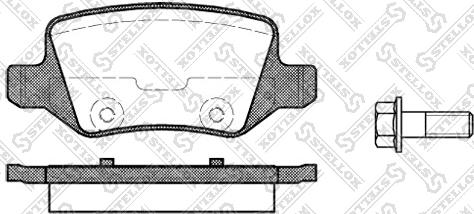 Stellox 829 000-SX - Kit de plaquettes de frein, frein à disque cwaw.fr