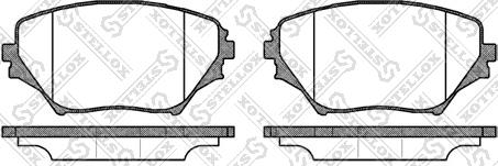 Stellox 824 000B-SX - Kit de plaquettes de frein, frein à disque cwaw.fr