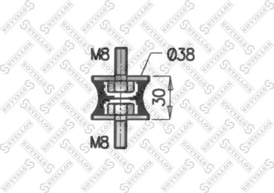 Stellox 82-04418-SX - Suspension, échappement cwaw.fr