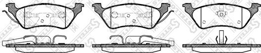 Stellox 822 000B-SX - Kit de plaquettes de frein, frein à disque cwaw.fr