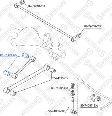 Stellox 87-74116-SX - Suspension, bras de liaison cwaw.fr