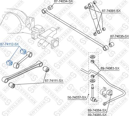 Stellox 87-74112-SX - Suspension, bras de liaison cwaw.fr