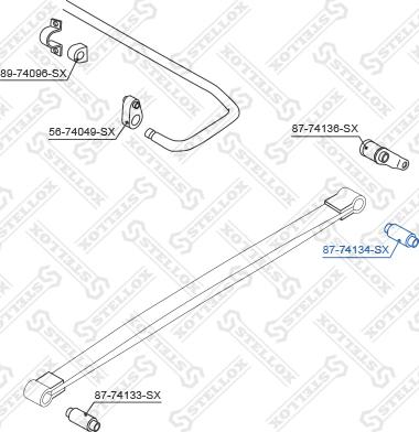 Stellox 87-74134-SX - Douille, amortisseur cwaw.fr