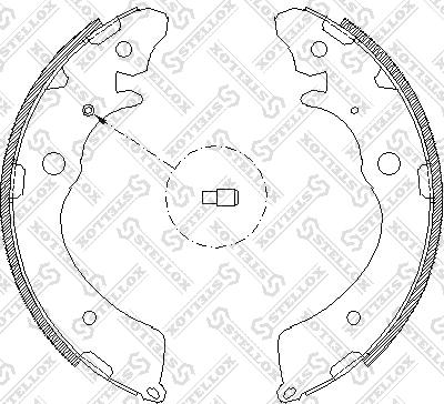 Stellox 394 100-SX - Jeu de mâchoires de frein cwaw.fr