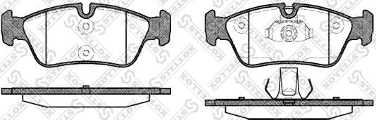 Stellox 395 040BL-SX - Kit de plaquettes de frein, frein à disque cwaw.fr