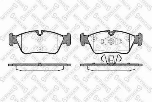 Stellox 395 060L-SX - Kit de plaquettes de frein, frein à disque cwaw.fr