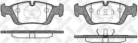 Stellox 395 000B-SX - Kit de plaquettes de frein, frein à disque cwaw.fr