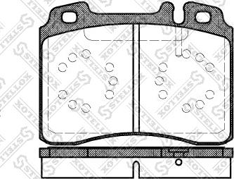 Stellox 390 000-SX - Kit de plaquettes de frein, frein à disque cwaw.fr