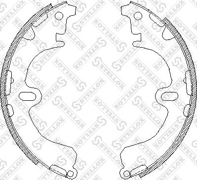 Stellox 391 100-SX - Jeu de mâchoires de frein cwaw.fr