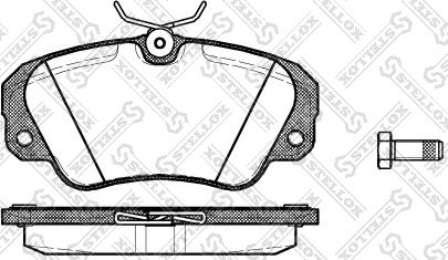 Stellox 393 000B-SX - Kit de plaquettes de frein, frein à disque cwaw.fr