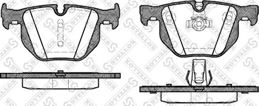 Stellox 392 060-SX - Kit de plaquettes de frein, frein à disque cwaw.fr