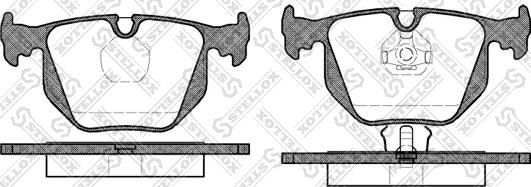 Stellox 392 000B-SX - Kit de plaquettes de frein, frein à disque cwaw.fr