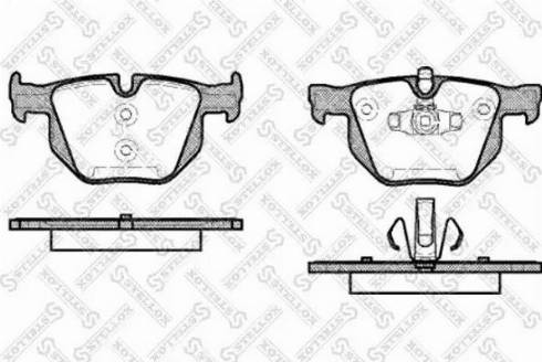 Stellox 392 070L-SX - Kit de plaquettes de frein, frein à disque cwaw.fr