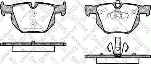 Stellox 392 070-SX - Kit de plaquettes de frein, frein à disque cwaw.fr