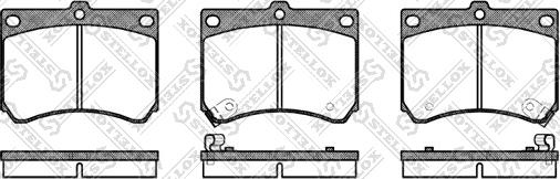 Stellox 344 002B-SX - Kit de plaquettes de frein, frein à disque cwaw.fr