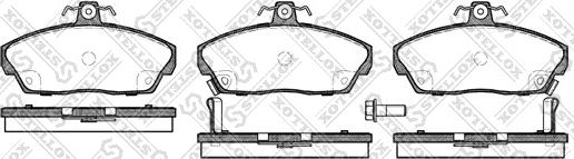 Stellox 348 002B-SX - Kit de plaquettes de frein, frein à disque cwaw.fr