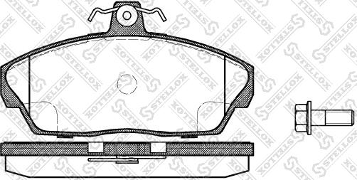 Stellox 348 010-SX - Kit de plaquettes de frein, frein à disque cwaw.fr