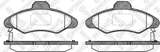 Stellox 342 004B-SX - Kit de plaquettes de frein, frein à disque cwaw.fr