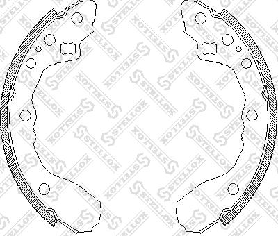 Stellox 355 100-SX - Jeu de mâchoires de frein cwaw.fr