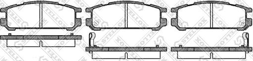 Stellox 353 002-SX - Kit de plaquettes de frein, frein à disque cwaw.fr