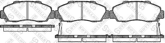 Stellox 362 002B-SX - Kit de plaquettes de frein, frein à disque cwaw.fr