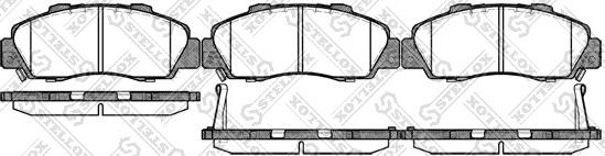 Stellox 362 032B-SX - Kit de plaquettes de frein, frein à disque cwaw.fr