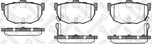 Stellox 305 022-SX - Kit de plaquettes de frein, frein à disque cwaw.fr