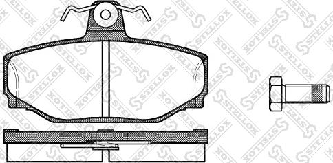 Stellox 308 000-SX - Kit de plaquettes de frein, frein à disque cwaw.fr