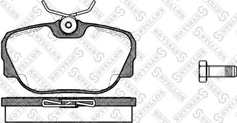 Stellox 307 000-SX - Kit de plaquettes de frein, frein à disque cwaw.fr