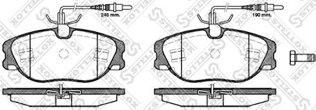 Stellox 316 044B-SX - Kit de plaquettes de frein, frein à disque cwaw.fr