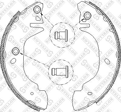 Stellox 316 101-SX - Jeu de mâchoires de frein cwaw.fr