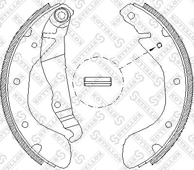 Stellox 318 100-SX - Jeu de mâchoires de frein cwaw.fr