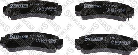 Stellox 313 002B-SX - Kit de plaquettes de frein, frein à disque cwaw.fr