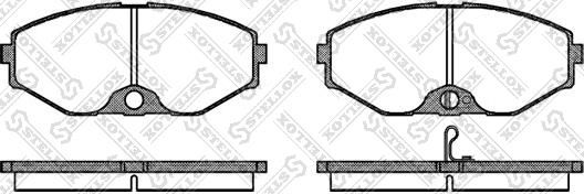 Stellox 386 002B-SX - Kit de plaquettes de frein, frein à disque cwaw.fr