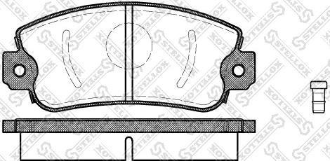 Stellox 383 002-SX - Kit de plaquettes de frein, frein à disque cwaw.fr