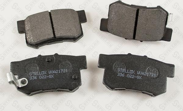 Stellox 336 022-SX - Kit de plaquettes de frein, frein à disque cwaw.fr