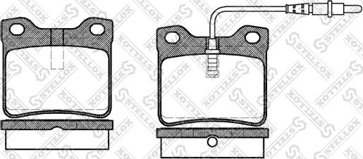 Stellox 332 002-SX - Kit de plaquettes de frein, frein à disque cwaw.fr