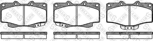 Stellox 326 014-SX - Kit de plaquettes de frein, frein à disque cwaw.fr