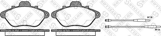 Stellox 321 004B-SX - Kit de plaquettes de frein, frein à disque cwaw.fr