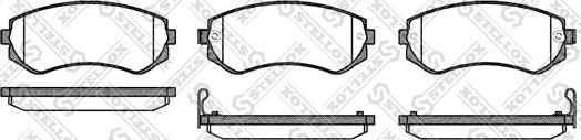 Stellox 328 012-SX - Kit de plaquettes de frein, frein à disque cwaw.fr