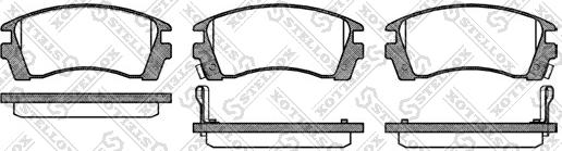 Stellox 374 002-SX - Kit de plaquettes de frein, frein à disque cwaw.fr