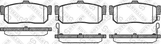 Stellox 377 012-SX - Kit de plaquettes de frein, frein à disque cwaw.fr